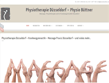 Tablet Screenshot of physiobuettner.de